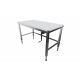 TABLE DE DECOUPE INOX 304 CENTRALE, DESSUS POLY  