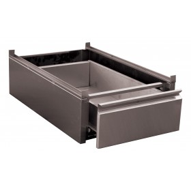 BLOC INOX 304, 1 TIROIR MONOBLOC GN1/1 POUR TABLES 