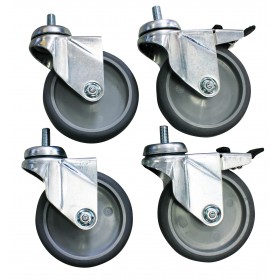 PLUS VALUE DE 4 ROUES D.125MM CHAPE ZINGUEE 