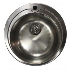 BAC INOX ROND A ENCASTRER DIAM 385 MM H-160 MM 