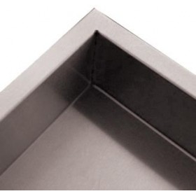 OPTION DOSSERET LATERAL INOX 100X20 MM POUR TABLES 