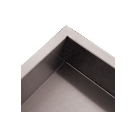 OPTION DOSSERET LATERAL INOX 100X20 MM POUR TABLES 