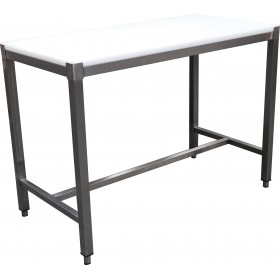 TABLE DE DECOUPE CENTRALE SOUDEE INOX 304  