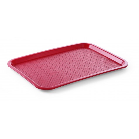 PLATEAU DE SERVICE ROUGE POLYPROPYLENE 