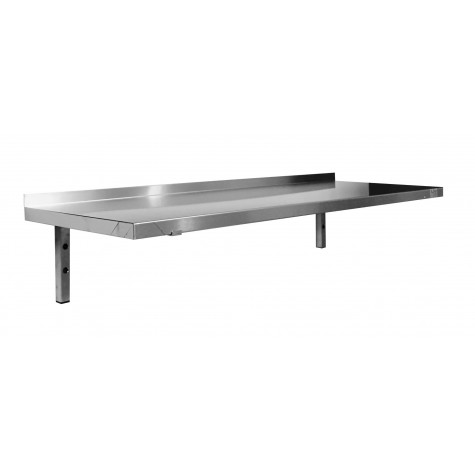 ETAGERE MURALE INOX PLEINE CONSOLES FIXES  