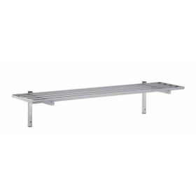 ETAGERE MURALE INOX TUBULAIRE CONSOLES FIXES  Largeur (en mm):400