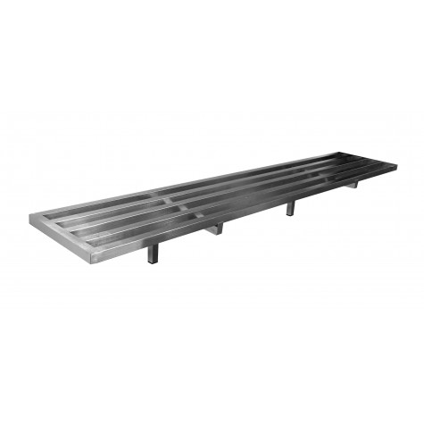 ETAGERE MURALE INOX TUBULAIRE CONSOLES FIXES  