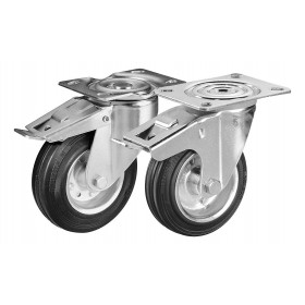 PLUS VALUE POUR 4 ROUES PIVOTANTES CHAPE INOX 