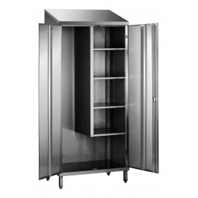 ARMOIRE BALAIS INOX 304 2 PORTES 