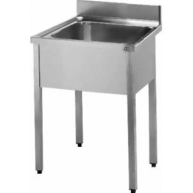 PLONGE LEGUMIERE INOX 304, 1 BAC 800X500X380 MM 