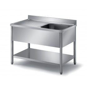 PLONGE DEMONTABLE INOX 304, 2 BACS 500X400X250MM   