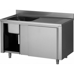 PLONGE INOX SOUDEE, ENCASTREMENT LV, 1 BAC Longueur (en mm):700 Largeur (en mm):700 Egouttoir:AUCUN