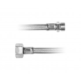 FLEXIBLE INOX TRESSE L-1300 MM, M-3/8'' X F-1/2'' 