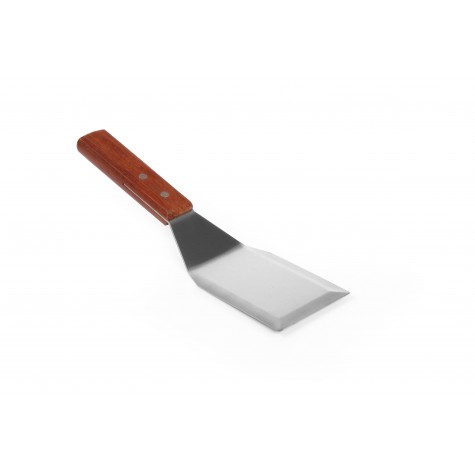 SPATULE A HAMBURGER INOX, MANCHE BOIS 