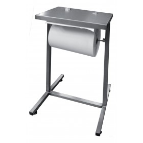 TABLE INOX AVEC DEROULEUR DE PAPIER INTEGRE 