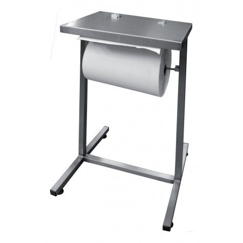 TABLE INOX AVEC DEROULEUR DE PAPIER INTEGRE 