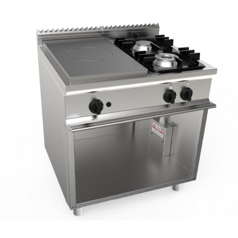 PLAQUE COUP DE FEU 4.5KW + 2 FEUX GAZ (4.5+7.5KW) 