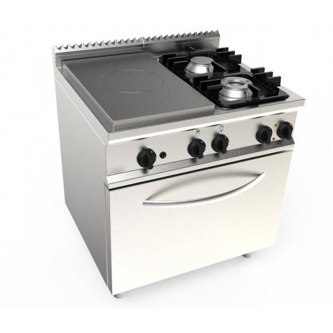 PLAQUE COUP DE FEU 4.5KW + 2 FEUX GAZ (4.5+7.5KW) 