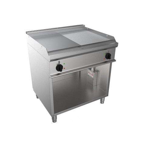 FRY-TOP ELECTRIQUE 1-2 LISSE-1-2 NERVUREE SUR 