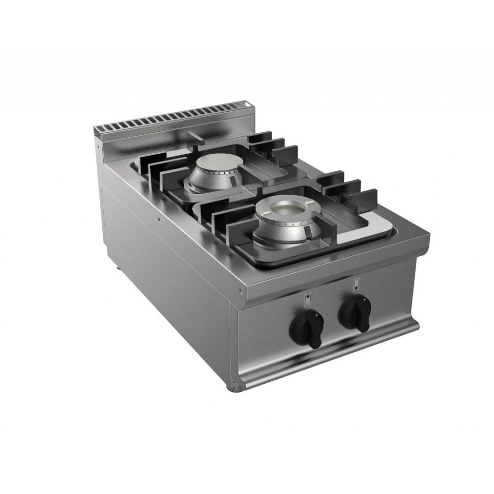 FOURNEAU GAZ 2 BRULEURS INOX 304 A POSER FOURNEAU GAZ 2 BRULEURS INOX 304 A POSER