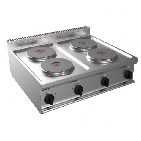 FOURNEAU ELECTRIQUE 4 PLAQUES RONDES D220 A POSER 