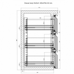 Ensemble de tiroirs (3), 141014 - compatible CBC - NEW SURFACE