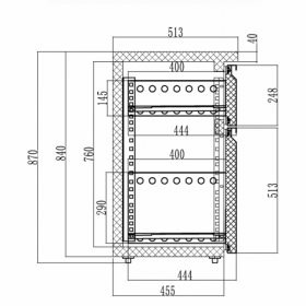 Ensemble de tiroirs 1/3 et 2/3 - compatible CBC NEW SURFACE