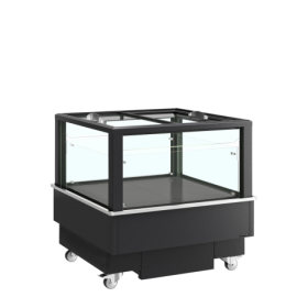 Réfrigérateur/congélateur noir pour achats impulsifs EIB-D1010-B1
