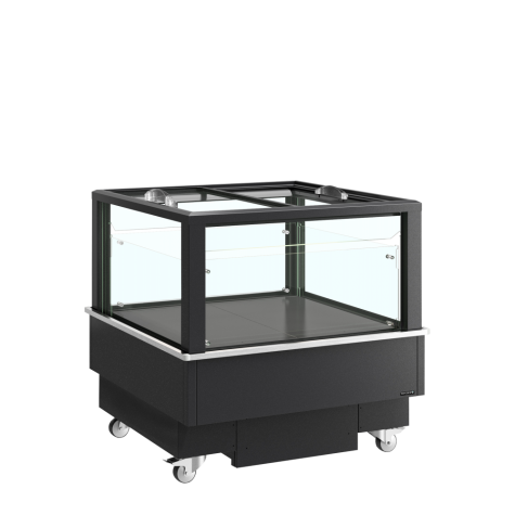 Réfrigérateur/congélateur noir pour achats impulsifs EIB-D1010-B1