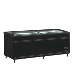 Réfrigérateur / congélateur de supermarché noir SFI185B-CF VS