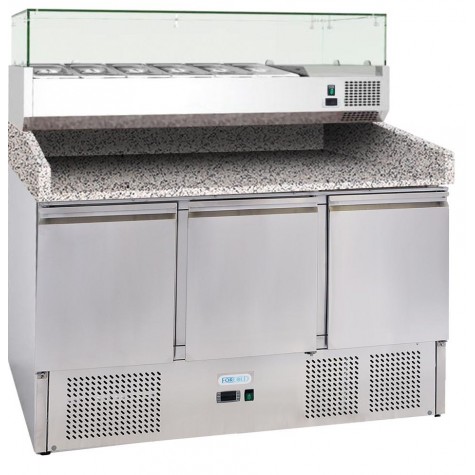 Meuble pizzas réfrigéré groupe en dessous +2/+8°C – L2G