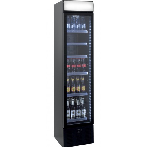VITRINE A BOISSONS ETROITE VBC125C, 0°C/+7°C,