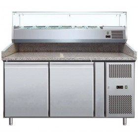 Meuble pizzas, 2 p. 600x400 mm, +2/+8°C, gaz R600A – L2G
