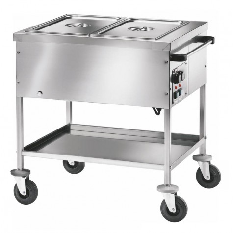 Chariot bain-marie 4 cuves gn1/1-200