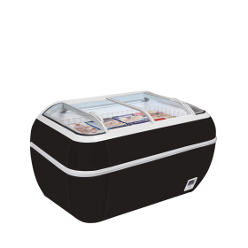 Congélateur de supermarché noir TWIN HEAD B-F | CHR Direct