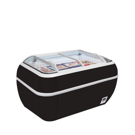 Réfrigérateur / congélateur de supermarché noir TWIN HEAD B-CF