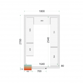 Panneaux de chambre froide SEUL EP 120 mm 180X270 – Tefcold