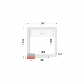 Chambre froide négative