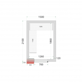 Chambre froide négative