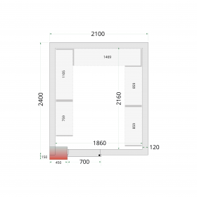 Chambre froide négative