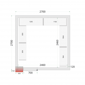 Rayonnage pour CF  CRNF2727