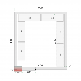 Rayonnage pour CF  CRNF2730