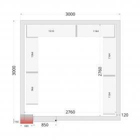 Chambre froide négative