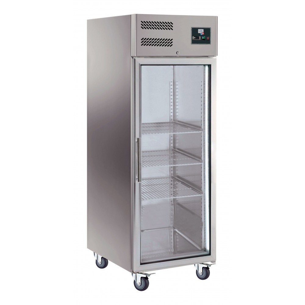ARMOIRE REFRIGEREE INOX, 1 PORTE VITREE, -18/-22°C ARMOIRE REFRIGEREE INOX, 1 PORTE VITREE, -18/-22°C