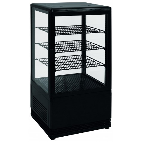 VITRINE REFRIGEREE NOIRE 68 LITRES 0°C/+12°C 