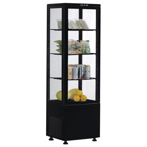 VITRINE REFRIGEREE NOIRE 235 LITRES 0/+12°C 