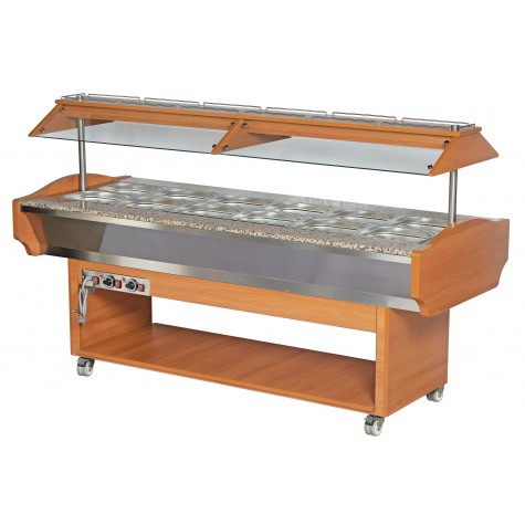 BUFFET BAIN-MARIE CENTRAL CHAUFFANT, 