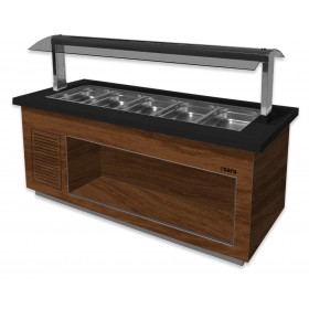 BUFFET BAIN-MARIE CENTRAL CHAUFFANT, 30°C/+90°C 