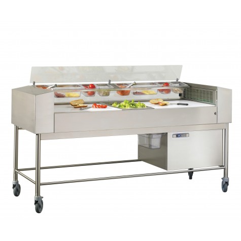 TABLE DE PREPARATION A FLUX LAMINAIRE AVEC RESERVE 